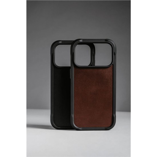 Husa de protectie robusta din piele Horween Nomad Rugged pentru iPhone 17 Pro Max, neagra (iPhone 17 Pro Max, NM011789858) by www.silkase.ro