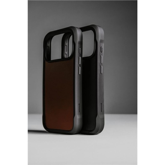 Husa de protectie robusta din piele Horween Nomad Rugged pentru iPhone 17 Pro Max, neagra (iPhone 17 Pro Max, NM011789858) by www.silkase.ro