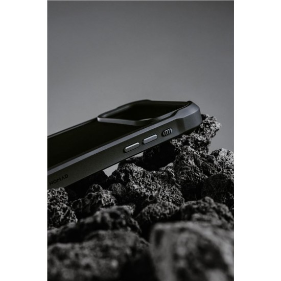 Husa de protectie robusta din piele Horween Nomad Rugged pentru iPhone 17 Pro Max, neagra (iPhone 17 Pro Max, NM011789858) by www.silkase.ro
