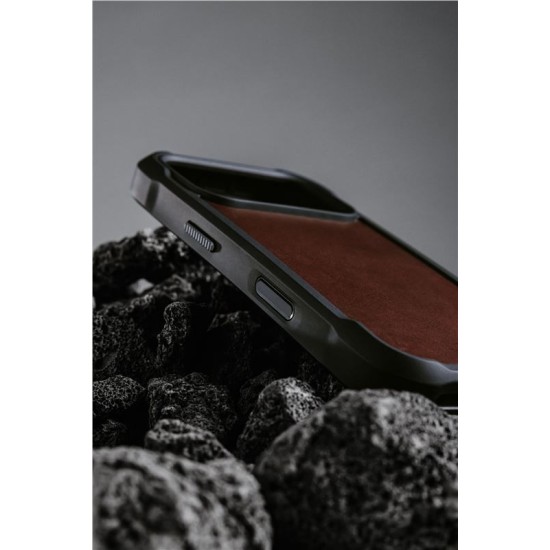 Husa de protectie robusta din piele Horween Nomad Rugged pentru iPhone 17 Pro, maro rustic (iPhone 17 Pro, NM011819858) by www.silkase.ro