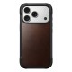 Husa de protectie robusta din piele Horween Nomad Rugged pentru iPhone 17 Pro, maro rustic (iPhone 17 Pro, NM011819858) by www.silkase.ro