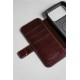 Husa tip carte din piele Horween Nomad Modern Folio pentru iPhone 17 Pro Max, visiniu (iPhone 17 Pro Max, NM011826858) by www.silkase.ro