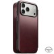 Husa tip carte din piele Horween Nomad Modern Folio pentru iPhone 17 Pro Max, visiniu (iPhone 17 Pro Max, NM011826858) by www.silkase.ro