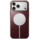 Husa de protectie din piele Horween Nomad Modern pentru iPhone 17 Pro Max, visiniu (iPhone 17 Pro Max, NM011840858) by www.silkase.ro
