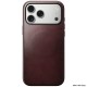 Husa de protectie din piele Horween Nomad Modern pentru iPhone 17 Pro Max, visiniu (iPhone 17 Pro Max, NM011840858) by www.silkase.ro