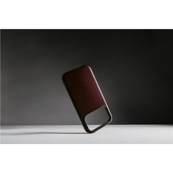 Husa de protectie din piele Horween Nomad Modern pentru iPhone 17 Pro Max, visiniu (iPhone 17 Pro Max, NM011840858) by www.silkase.ro