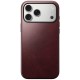 Husa de protectie din piele Horween Nomad Modern pentru iPhone 17 Pro Max, visiniu (iPhone 17 Pro Max, NM011840858) by www.silkase.ro