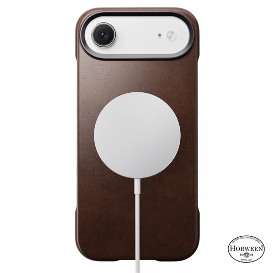 Husa traditionala din piele Horween Nomad pentru iPhone Air, maro rustic (iPhone Air, NM011864858) by www.silkase.ro
