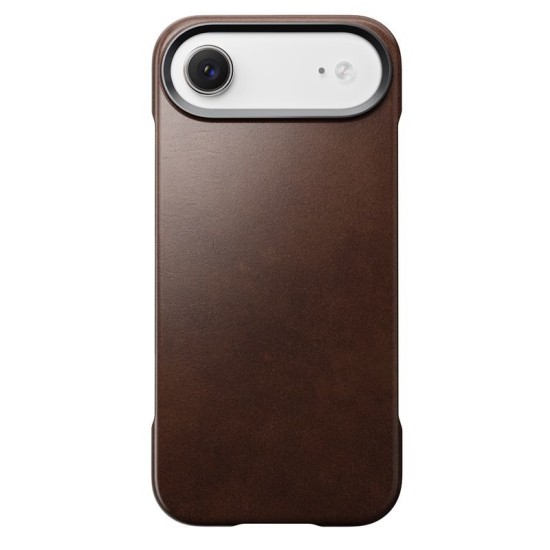 Husa traditionala din piele Horween Nomad pentru iPhone Air, maro rustic (iPhone Air, NM011864858) by www.silkase.ro