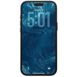 Husa traditionala din piele Nomad pentru iPhone 17 Pro Max, neagra Husa traditionala din piele Nomad pentru iPhone 17 Pro Max, neagra
