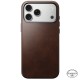 Husa traditionala din piele Horween Nomad pentru iPhone 17 Pro Max, maro rustic (iPhone 17 Pro Max, NM011918858) by www.silkase.ro
