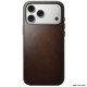 Husa traditionala din piele Horween Nomad pentru iPhone 17 Pro Max, maro rustic (iPhone 17 Pro Max, NM011918858) by www.silkase.ro