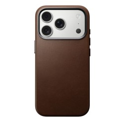 Husa traditionala din piele Nomad pentru iPhone 17 Pro, maro