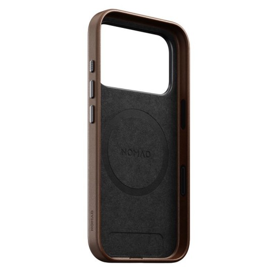 Husa traditionala din piele Nomad pentru iPhone 17 Pro, maro (Nomad, Ingredi) by www.silkase.ro Husa traditionala din piele Nomad pentru iPhone 17 Pro, maro (iPhone 17 Pro, NM011949858) by www.silkase.ro
