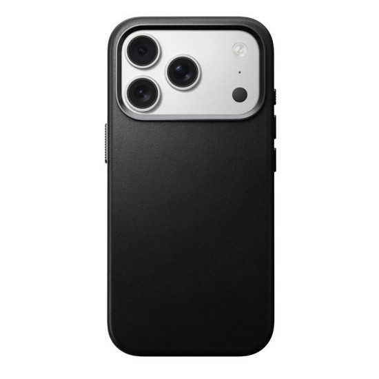 Husa traditionala din piele Nomad pentru iPhone 17 Pro, neagra (iPhone 17 Pro, NM011956858) by www.silkase.ro