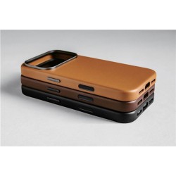 Husa traditionala din piele Nomad pentru iPhone 17 Pro, neagra