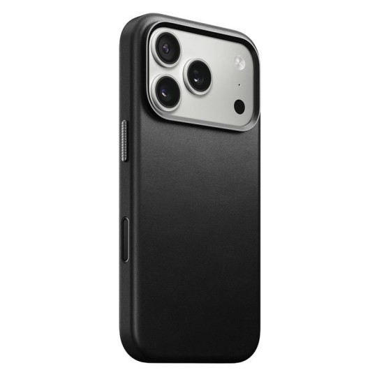 Husa traditionala din piele Nomad pentru iPhone 17 Pro, neagra (iPhone 17 Pro, NM011956858) by www.silkase.ro