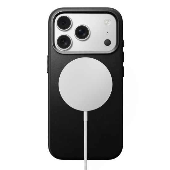 Husa traditionala din piele Nomad pentru iPhone 17 Pro, neagra (iPhone 17 Pro, NM011956858) by www.silkase.ro