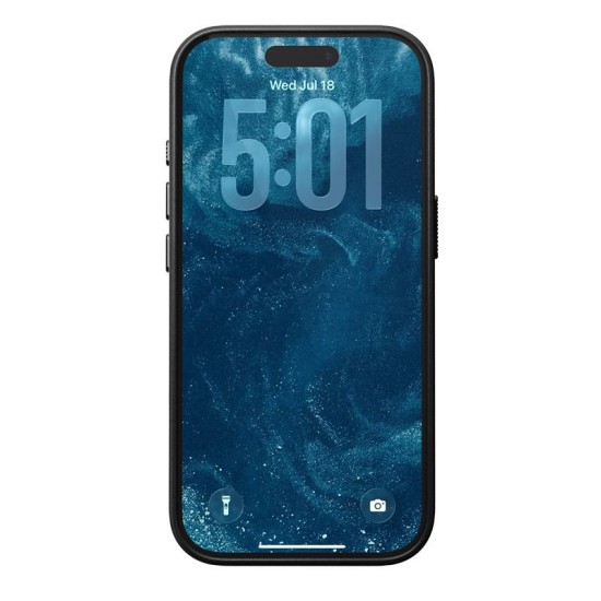 Husa traditionala din piele Nomad pentru iPhone 17 Pro, neagra (iPhone 17 Pro, NM011956858) by www.silkase.ro