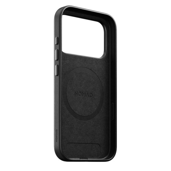 Husa traditionala din piele Nomad pentru iPhone 17 Pro, neagra (iPhone 17 Pro, NM011956858) by www.silkase.ro