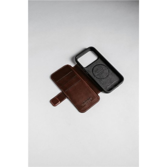 Husa tip carte din piele Horween Nomad Modern Folio pentru iPhone 17 Pro Max, maro rustic (Nomad, Ingredi) by www.silkase.ro Husa tip carte din piele Horween Nomad Modern Folio pentru iPhone 17 Pro Max, maro rustic (iPhone 17 Pro Max, NM014100858) by www.silkase.ro