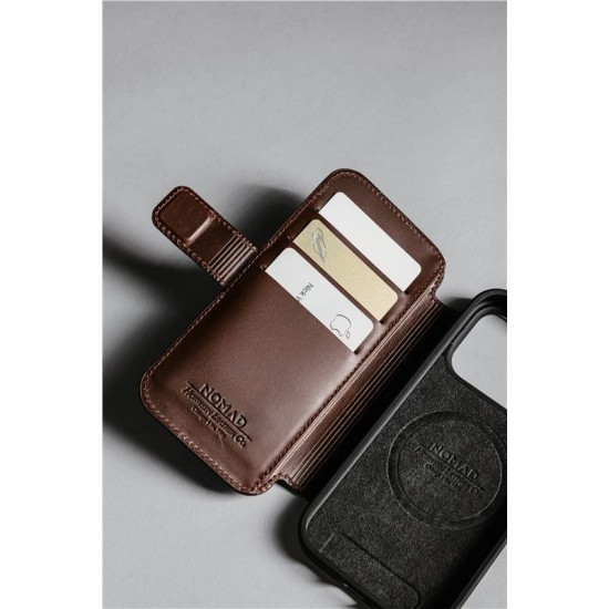 Husa tip carte din piele Horween Nomad Modern Folio pentru iPhone 17 Pro Max, maro rustic (Nomad, Ingredi) by www.silkase.ro Husa tip carte din piele Horween Nomad Modern Folio pentru iPhone 17 Pro Max, maro rustic (iPhone 17 Pro Max, NM014100858) by www.silkase.ro