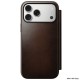 Husa tip carte din piele Horween Nomad Modern Folio pentru iPhone 17 Pro Max, maro rustic (Nomad, Ingredi) by www.silkase.ro Husa tip carte din piele Horween Nomad Modern Folio pentru iPhone 17 Pro Max, maro rustic (iPhone 17 Pro Max, NM014100858) by www.silkase.ro