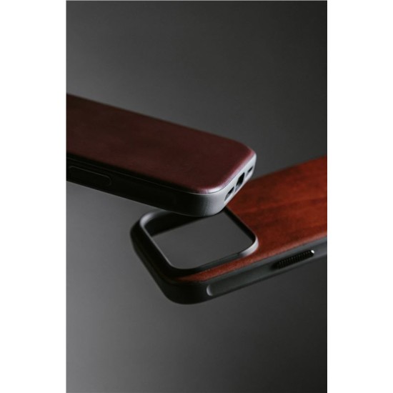 Husa de protectie din piele Horween Nomad Modern pentru iPhone 17 Pro Max, maro rustic (iPhone 17 Pro Max, NM014247858) by www.silkase.ro