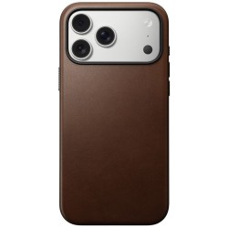 Husa de protectie din piele Nomad Modern pentru iPhone 17 Pro Max, maro