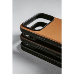 Husa de protectie din piele Nomad Modern pentru iPhone 17 Pro, cafeniu englezesc Husa de protectie din piele Nomad Modern pentru iPhone 17 Pro, cafeniu englezesc