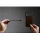 Capac spate magnetic din piele Horween Nomad pentru iPhone 17 Pro Max, maro rustic (iPhone 17 Pro Max, NM014384858) by www.silkase.ro