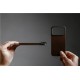 Capac spate magnetic din piele Horween Nomad pentru iPhone 17 Pro Max, maro rustic (iPhone 17 Pro Max, NM014384858) by www.silkase.ro