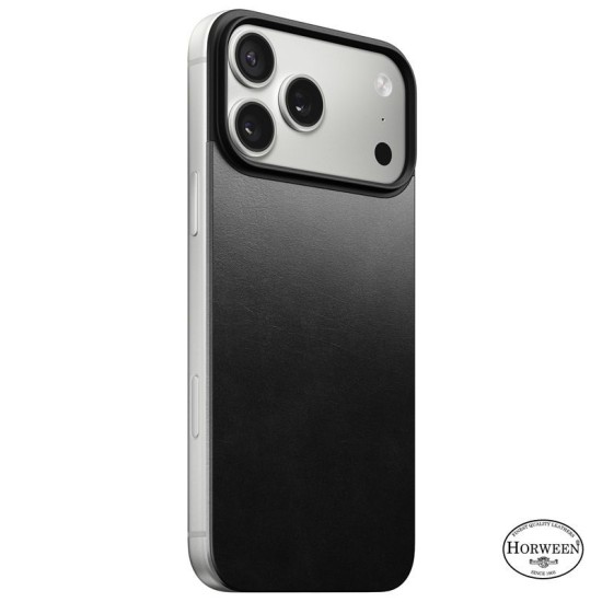 Capac spate magnetic din piele Horween Nomad pentru iPhone 17 Pro Max, negru (iPhone 17 Pro Max, NM014391858) by www.silkase.ro