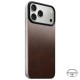 Capac spate magnetic din piele Horween Nomad pentru iPhone 17 Pro, maro rustic (iPhone 17 Pro, NM014407858) by www.silkase.ro