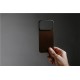 Capac spate magnetic din piele Horween Nomad pentru iPhone 17 Pro, maro rustic (iPhone 17 Pro, NM014407858) by www.silkase.ro