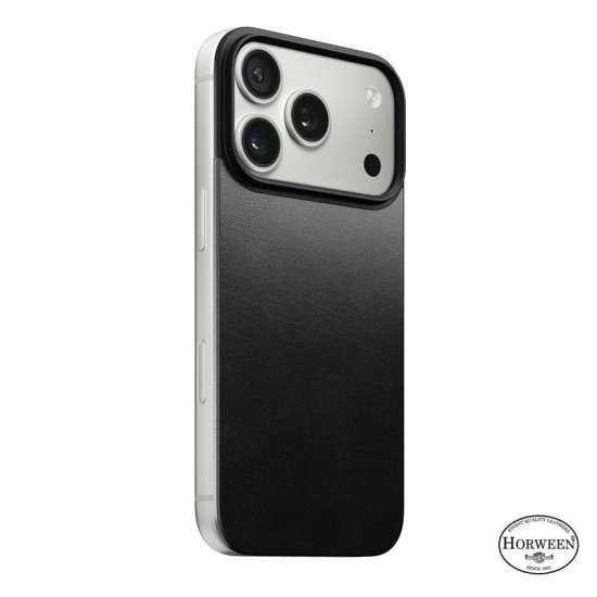 Capac spate magnetic din piele Horween Nomad pentru iPhone 17 Pro, negru (Nomad, Ingredi) by www.silkase.ro Capac spate magnetic din piele Horween Nomad pentru iPhone 17 Pro, negru (iPhone 17 Pro, NM014414858) by www.silkase.ro