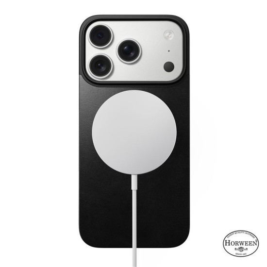 Capac spate magnetic din piele Horween Nomad pentru iPhone 17 Pro, negru (Nomad, Ingredi) by www.silkase.ro Capac spate magnetic din piele Horween Nomad pentru iPhone 17 Pro, negru (iPhone 17 Pro, NM014414858) by www.silkase.ro