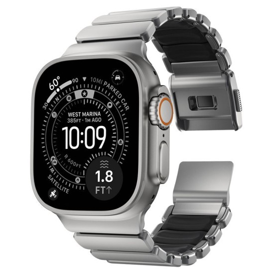 Curea Nomad Stratos Natural Titanium Black FKM pentru Apple Watch 45/46/49mm Curea Nomad Stratos Natural Titanium Black FKM pentru Apple Watch 45/46/49mm (Ingredi, NM014421858) by www.silkase.ro