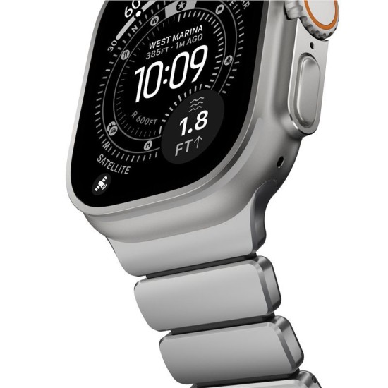 Curea Nomad Stratos Natural Titanium Black FKM pentru Apple Watch 45/46/49mm Curea Nomad Stratos Natural Titanium Black FKM pentru Apple Watch 45/46/49mm (Ingredi, NM014421858) by www.silkase.ro