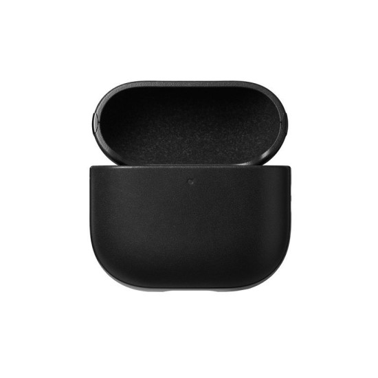 Husa de protectie din piele Nomad Modern pentru Airpods 4, neagra (4, NM014582858) by www.silkase.ro