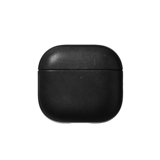 Husa de protectie din piele Nomad Modern pentru Airpods 4, neagra (4, NM014582858) by www.silkase.ro