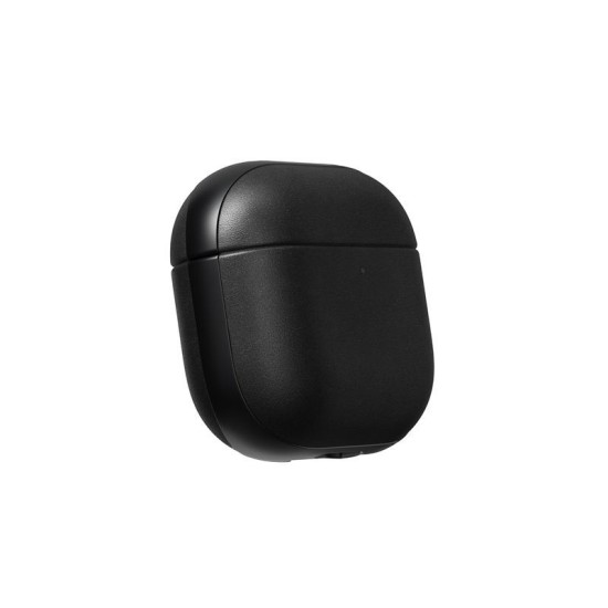 Husa de protectie din piele Nomad Modern pentru Airpods 4, neagra (4, NM014582858) by www.silkase.ro