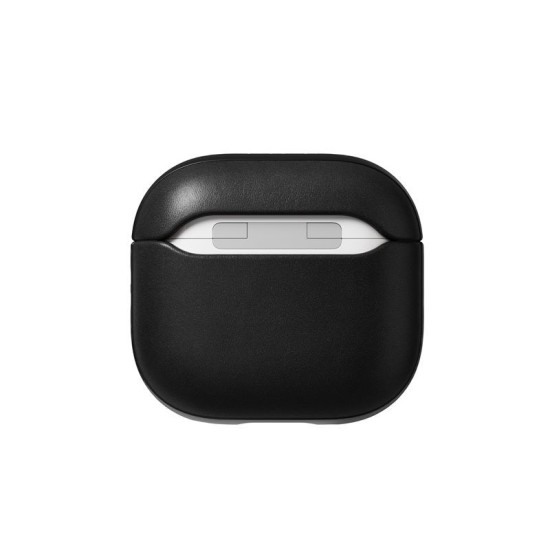 Husa de protectie din piele Nomad Modern pentru Airpods 4, neagra (4, NM014582858) by www.silkase.ro