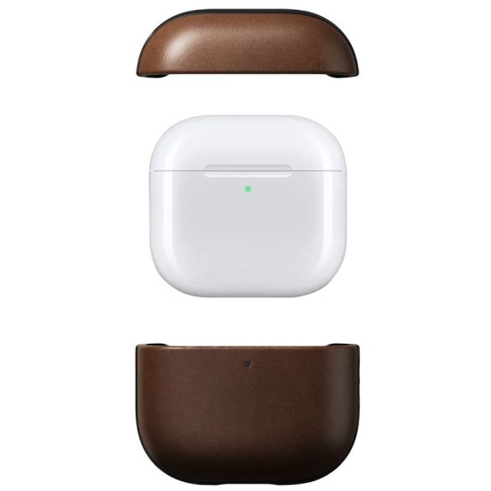 Husa de protectie din piele Nomad Modern pentru Airpods 4, maro (Nomad, Ingredi) by www.silkase.ro Husa de protectie din piele Nomad Modern pentru Airpods 4, maro (4, NM014599858) by www.silkase.ro