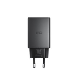 Adaptor de priza slim Nomad 40W, culoare Carbid, EU