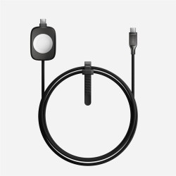Cablu universal pentru incarcare Nomad compatibil cu Apple Watch, 100W, USB-C, 1.5m, Carbide