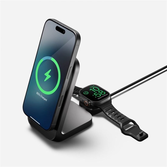 Cablu universal pentru incarcare Nomad compatibil cu Apple Watch, 100W, USB-C, 1.5m, Carbide (Ingredi, NM014780858) by www.silkase.ro