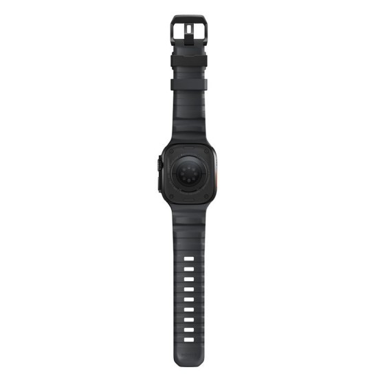 Curea cauciuc NOMAD Rocky Point compatibila cu Apple Watch 4/5/6/7/8/9/10/SE/Ultra1/2 42/44/45/46/49mm Storm/Black (Nomad, Ingredi) by www.silkase.ro Curea cauciuc NOMAD Rocky Point compatibila cu Apple Watch 4/5/6/7/8/9/10/SE/Ultra1/2 42/44/45/46/49mm Storm/Black (Ingredi, NM014803858) by www.silkase.ro