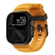 Curea cauciuc NOMAD Rocky Point compatibila cu Apple Watch 4/5/6/7/8/9/10/SE/Ultra1/2 42/44/45/46/49mm Sol/Black (Ingredi, NM014810858) by www.silkase.ro