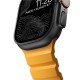Curea cauciuc NOMAD Rocky Point compatibila cu Apple Watch 4/5/6/7/8/9/10/SE/Ultra1/2 42/44/45/46/49mm Sol/Black (Ingredi, NM014810858) by www.silkase.ro